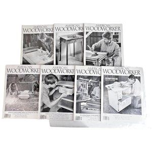 1990s American Woodworker Magazines Lot of 7 Back Issues Wood Shop Woodworking